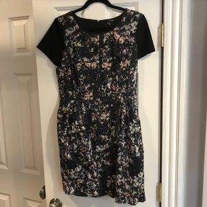 Club Monaco neoprene Fireworks dress